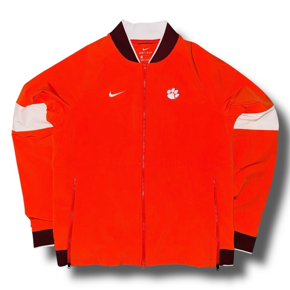 Clemson University Jacket Medium NIKE Dri-Fit‎ Tigers Zip Up Therma Warm AO5854